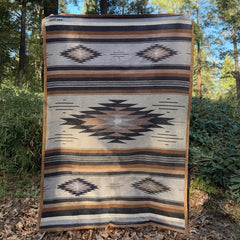 WP West Path Canvas Camp Blanket ideal for beach days and picnics.