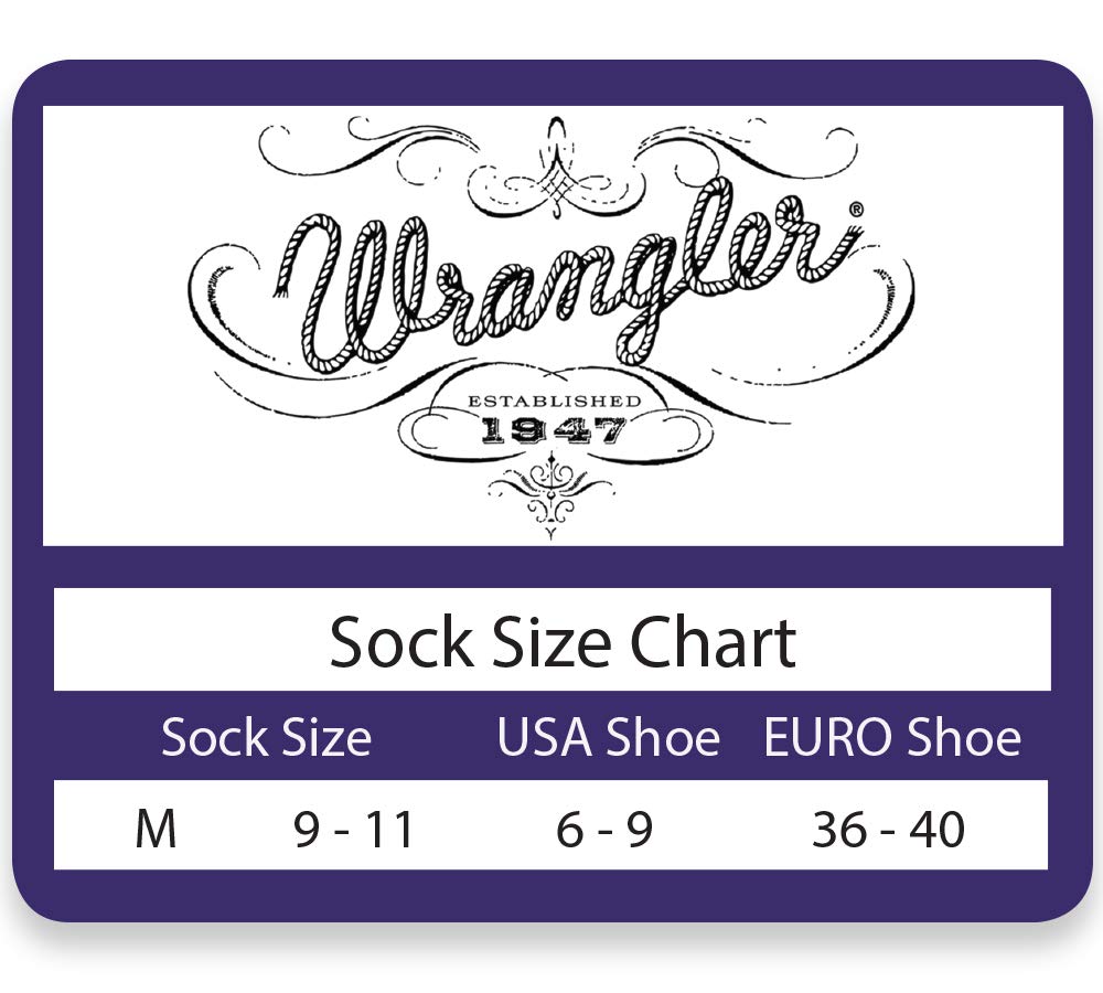 Wrangler Ladies Horse Pattern Crew Socks Grey – stays-up top band for secure fit