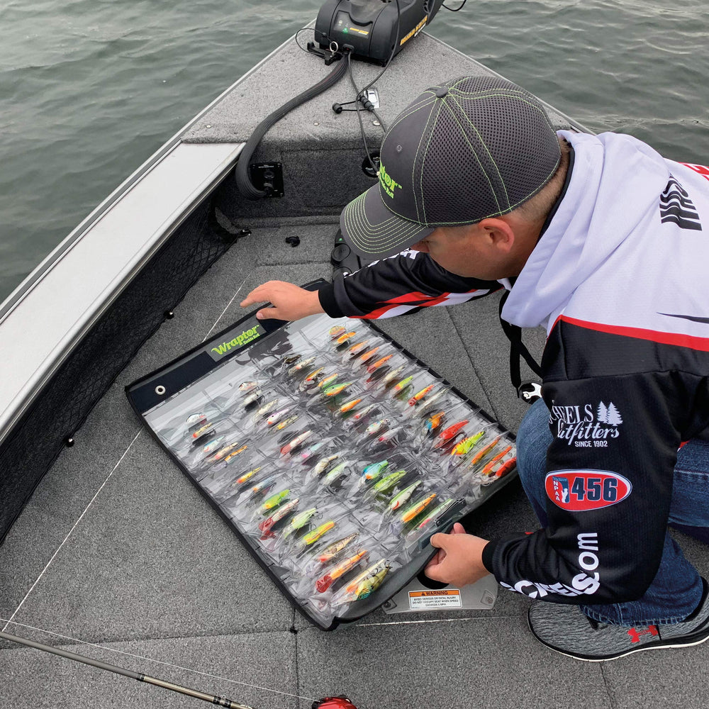 Wraptor Classic Pro protective pockets keep lures separated.