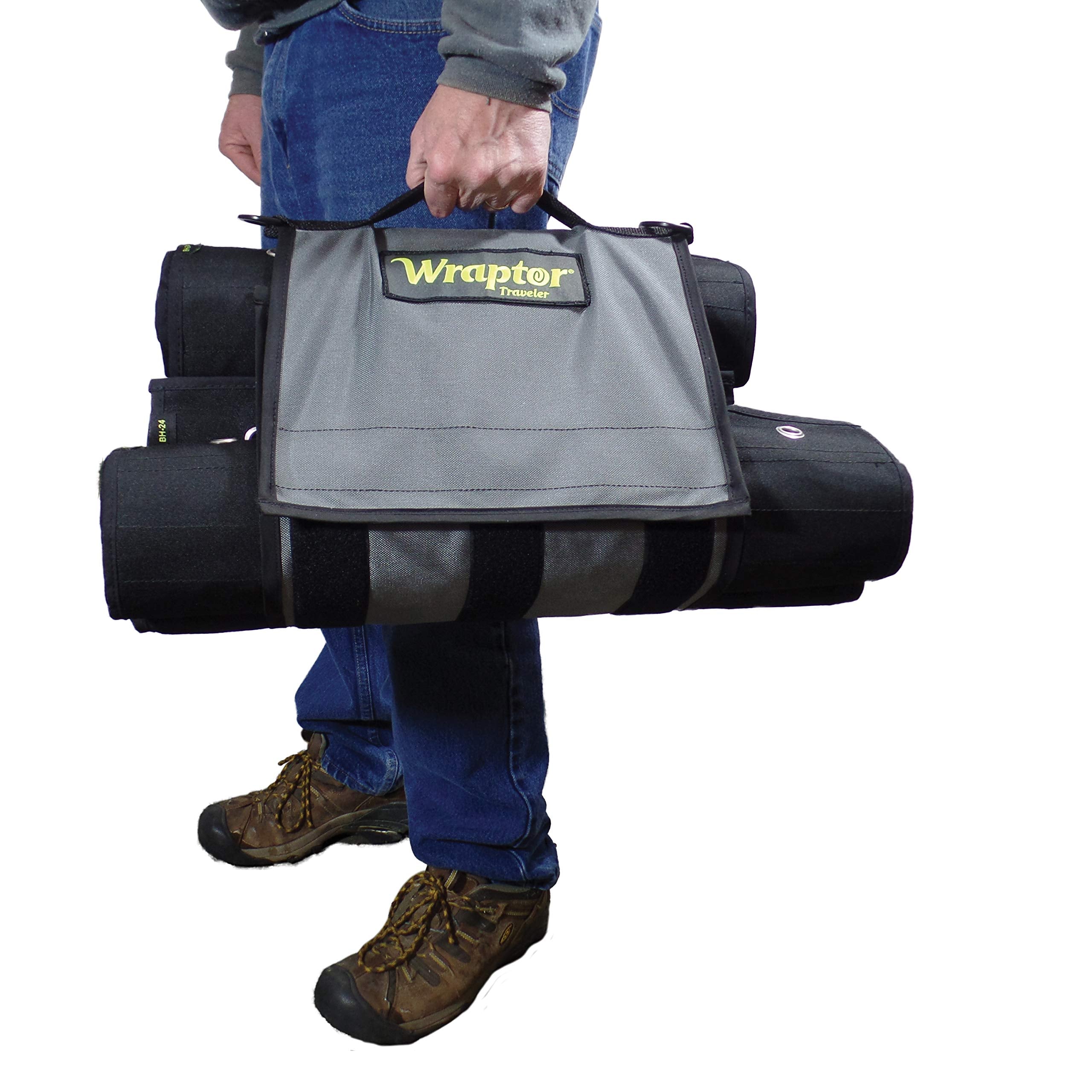 Wraptor Tackle Roll heavy-duty-d-rings support backpack attachment for on-the-go adventures.