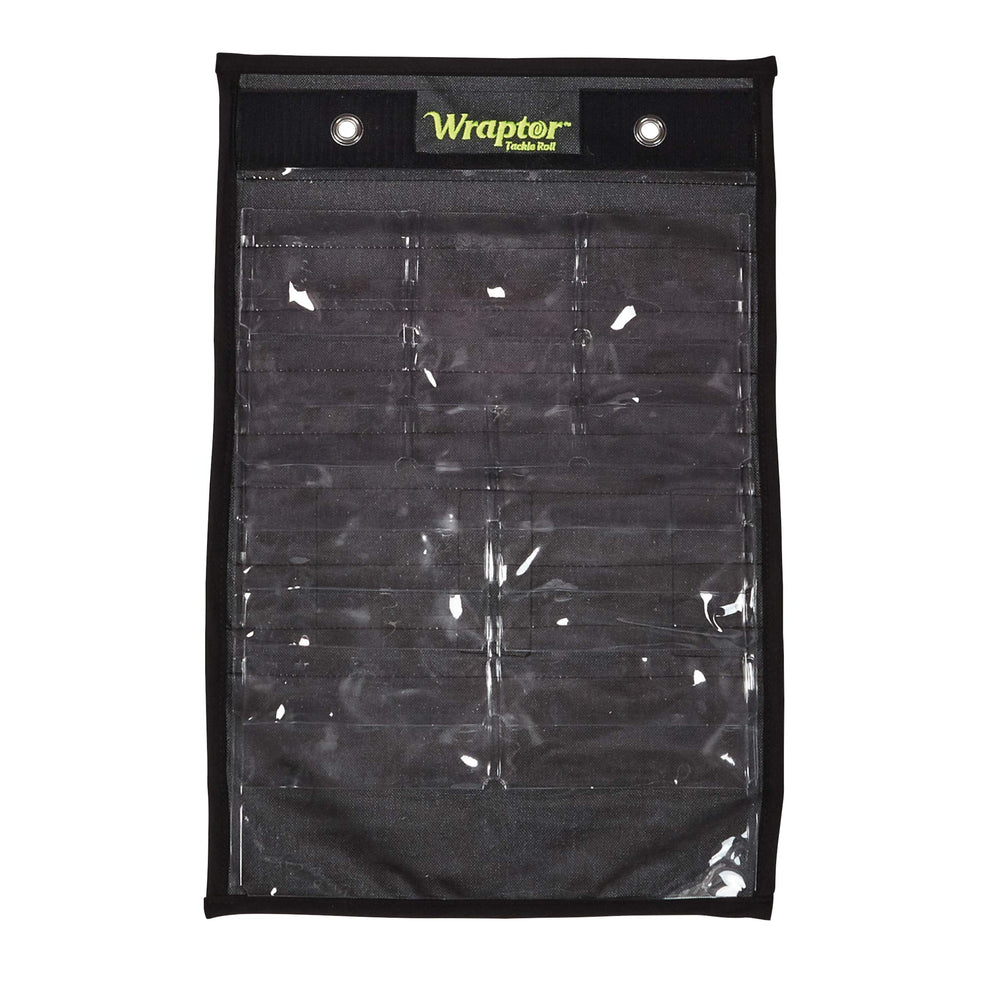 Wraptor Tackle Roll keeps tackle organized in a compact, pocketed system.