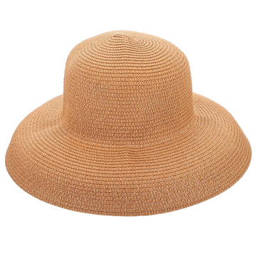WRITWAA large brim straw hat for beach use, offering stylish sun protection.