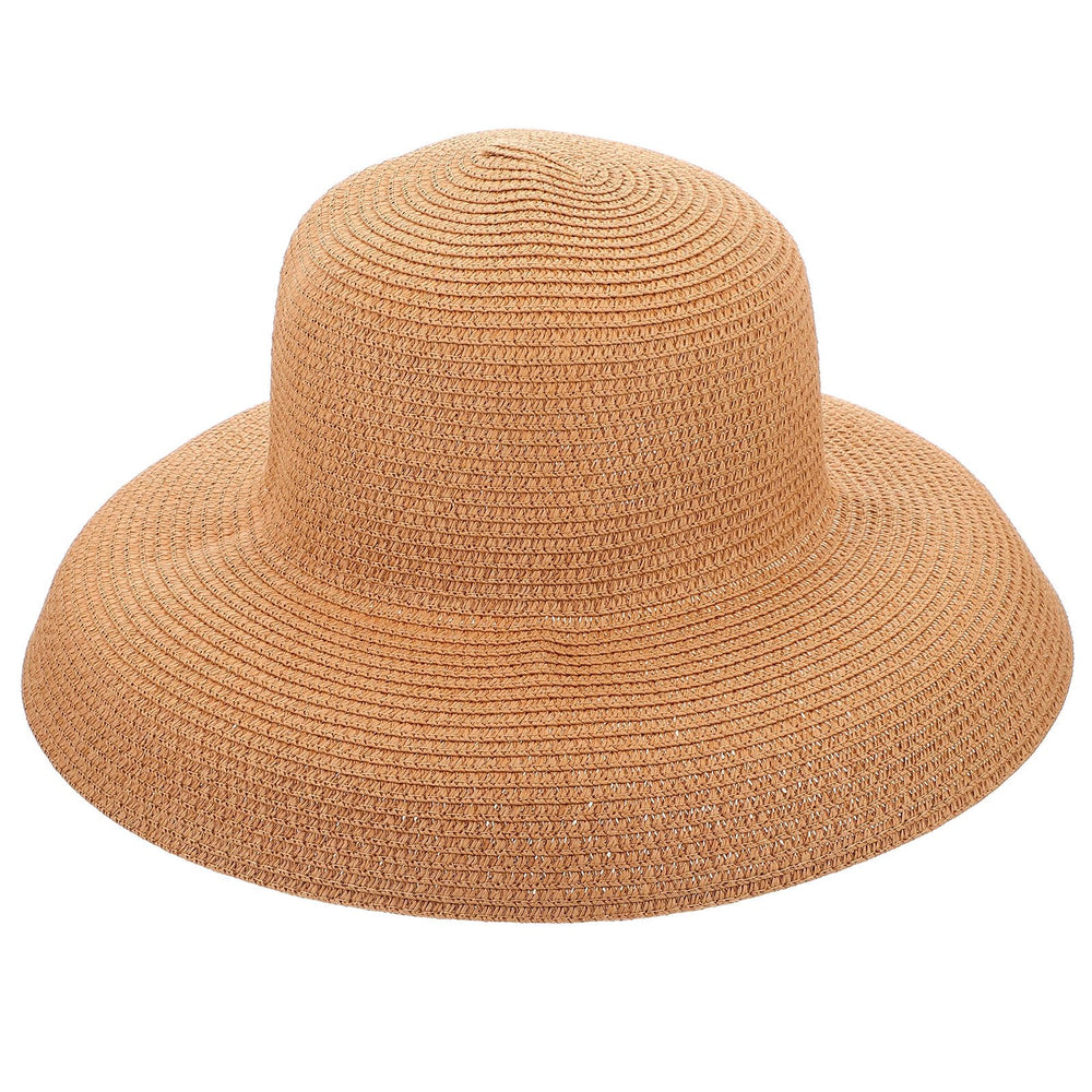 WRITWAA large brim straw hat for beach use, offering stylish sun protection.