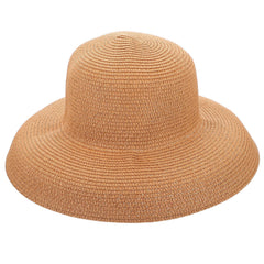 WRITWAA large brim straw hat for beach use, offering stylish sun protection.