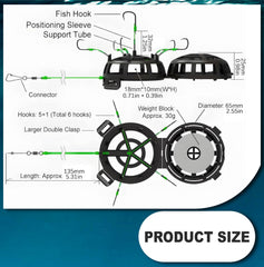 360-degree floating bait cage with rotating suspension