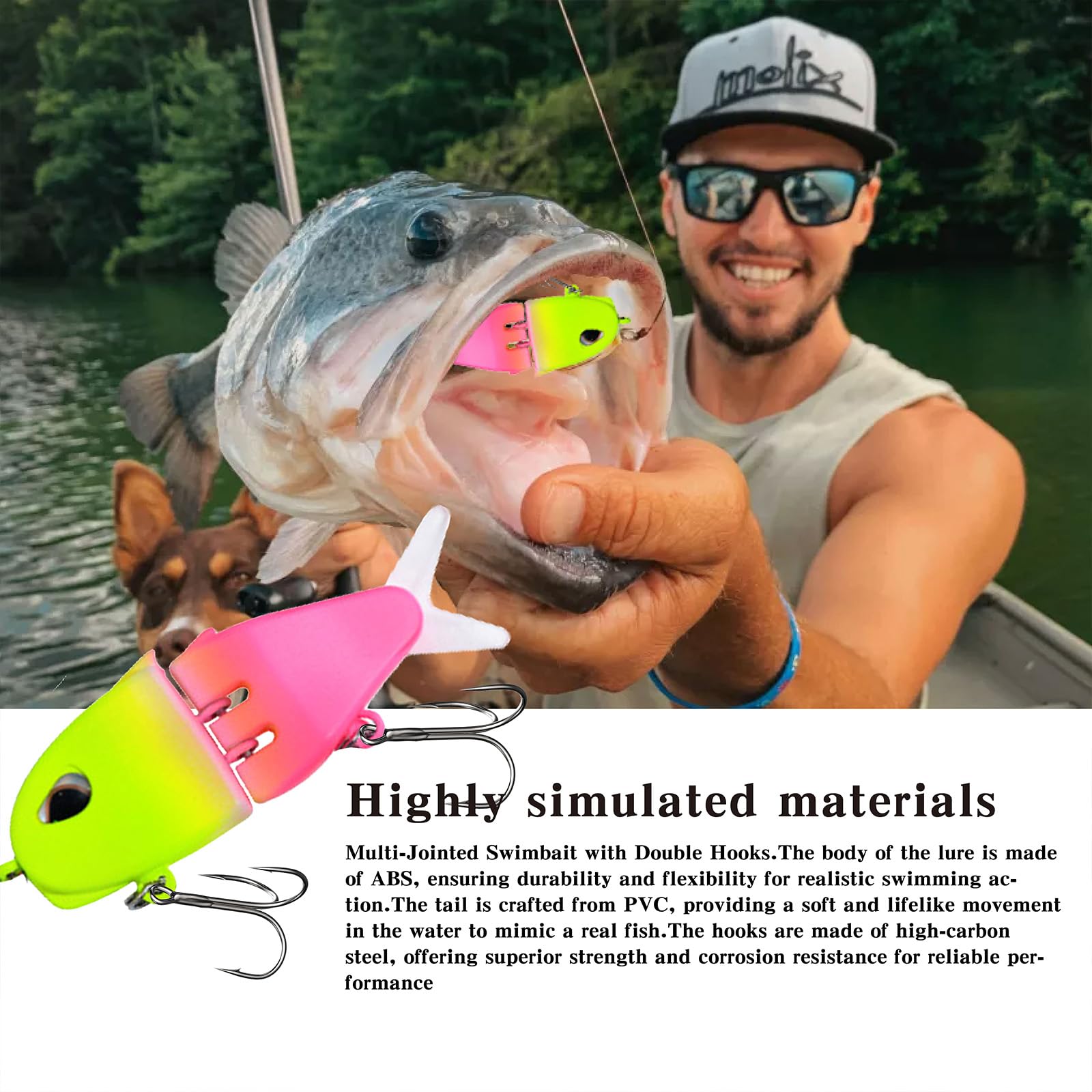 Built-in belly weight for natural fall and longer casting