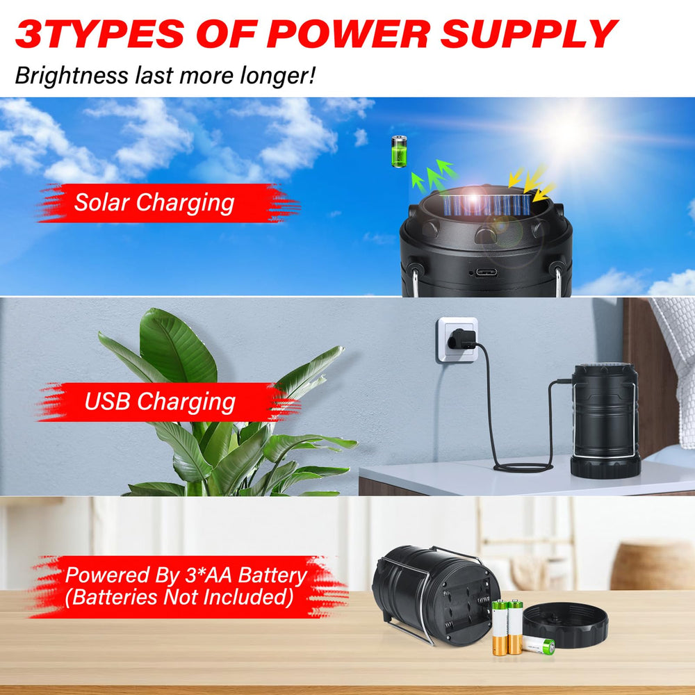 Wsky lantern USB-rechargeable battery option shown for flexible power