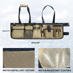 Tackle bag made from 600D Oxford fabric with water-resistant coating