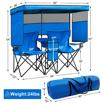 WTVIDAS double beach chair armrest cup holders for easy drinks