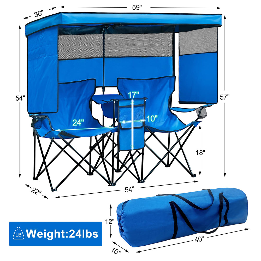 WTVIDAS double beach chair armrest cup holders for easy drinks