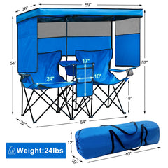 WTVIDAS double beach chair armrest cup holders for easy drinks