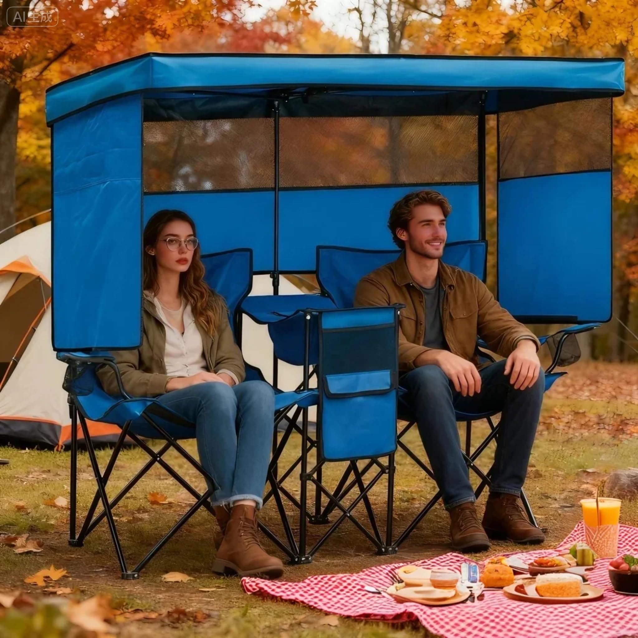 WTVIDAS canopy shade extended panels cooling you at the beach