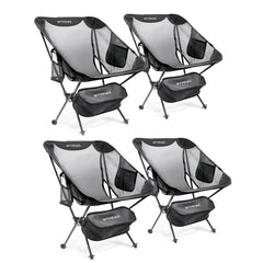 WTVIDAS compact backpacking chair folded for easy transport.