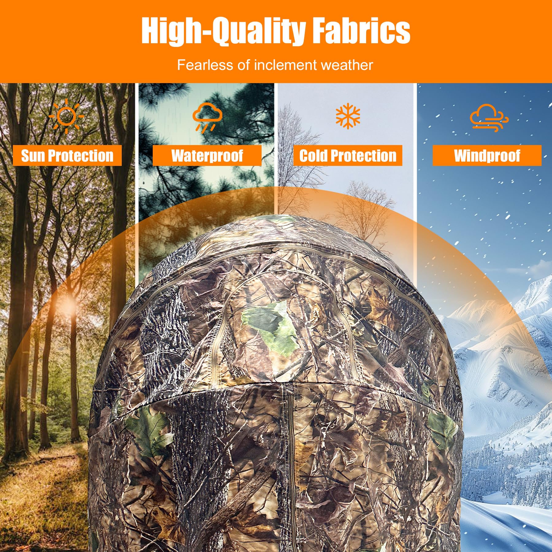 WTVIDAS hunting blind carrying bag simplifies transport between hunting spots