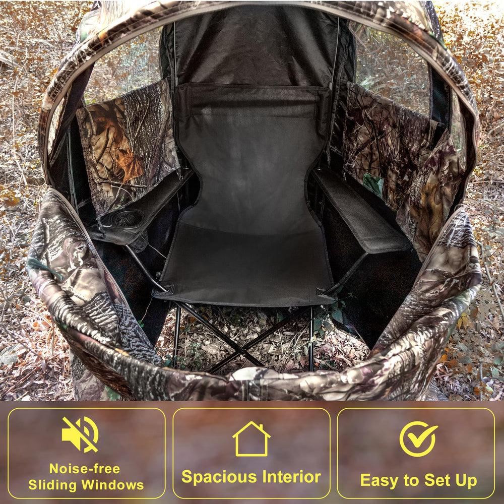 WTVIDAS hunting blind cup holder keeps essentials within reach during treks