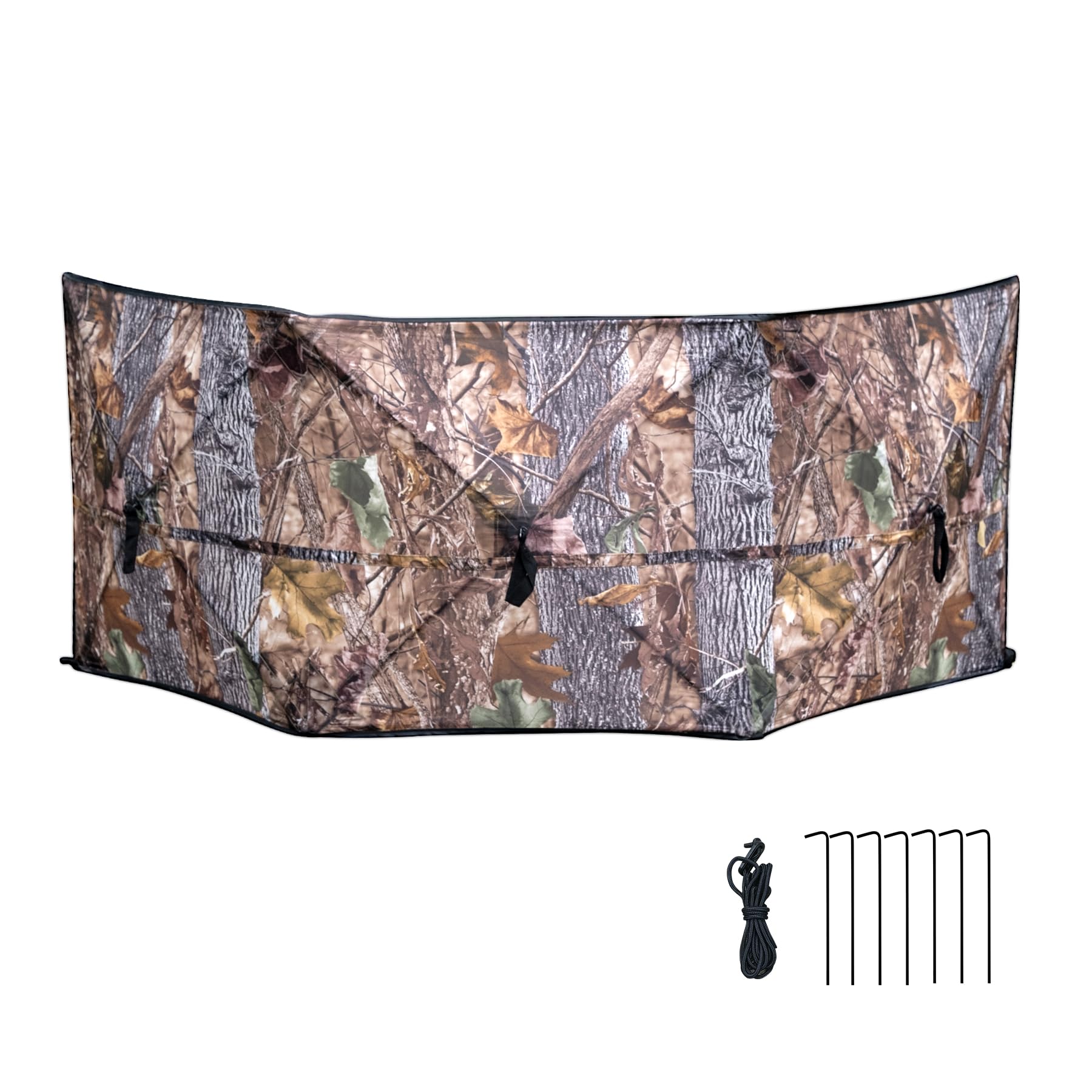 WTVIDAS hunting blind three-panel assembly shows sturdy concealment and fast setup