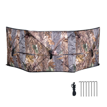 WTVIDAS hunting blind three-panel assembly shows sturdy concealment and fast setup