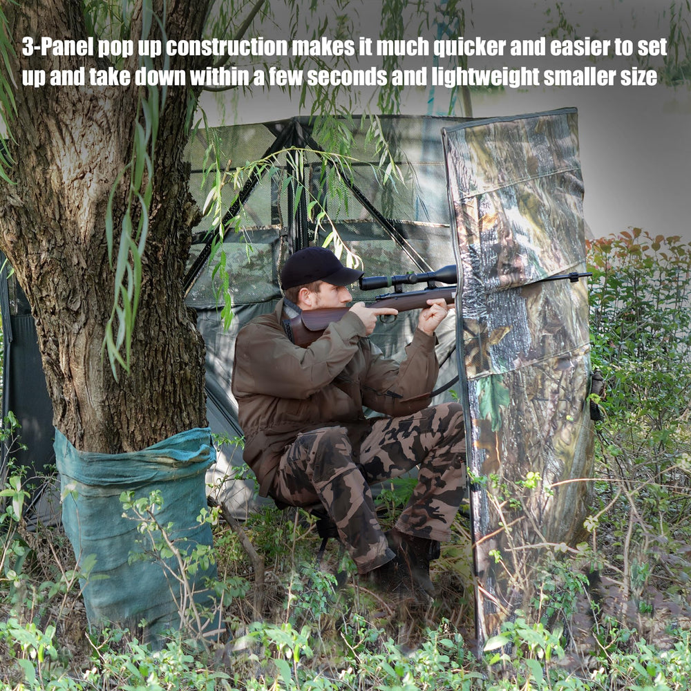 WTVIDAS hunting blind wind-stability with stakes ensures sturdy field use.