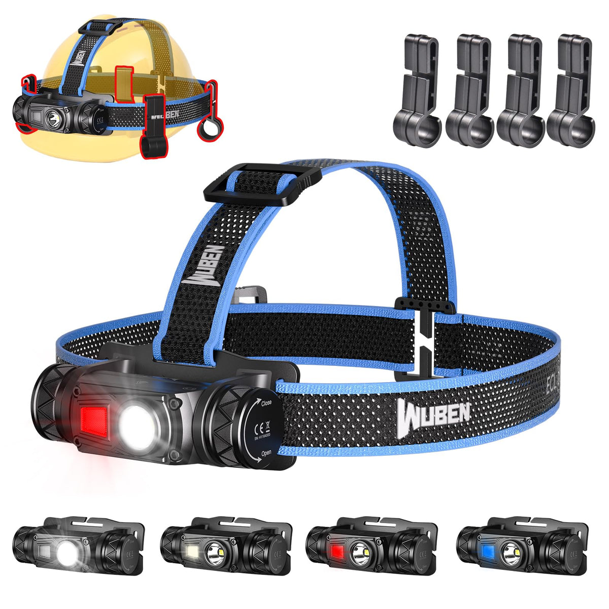 WUBEN H1 Pro 1200-lumen beam for bright outdoor visibility during adventures
