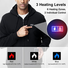 WUEAOA Heated Hoodie battery pack with USB ports for charging