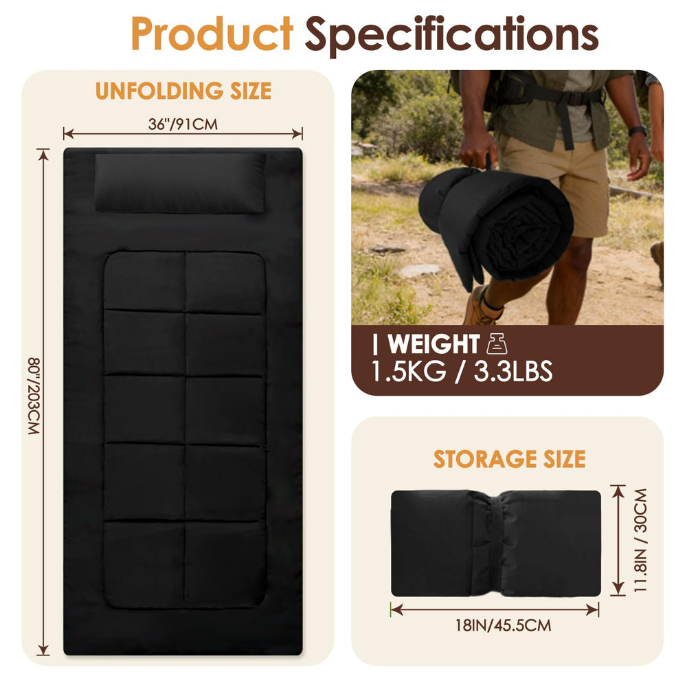 WUENLux floor mattress waterproof anti-slip bottom stays in place.