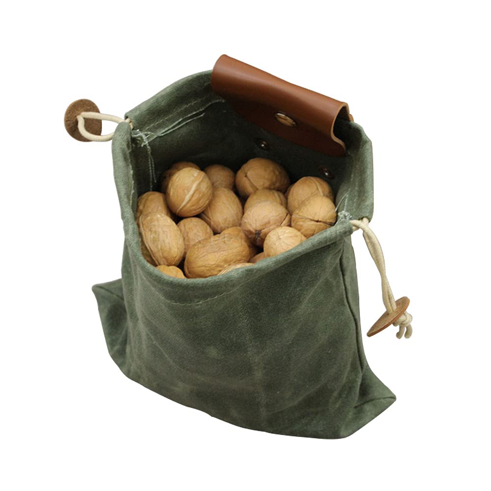 Wugebud foraging bag opened to reveal spacious interior for collecting items during hikes