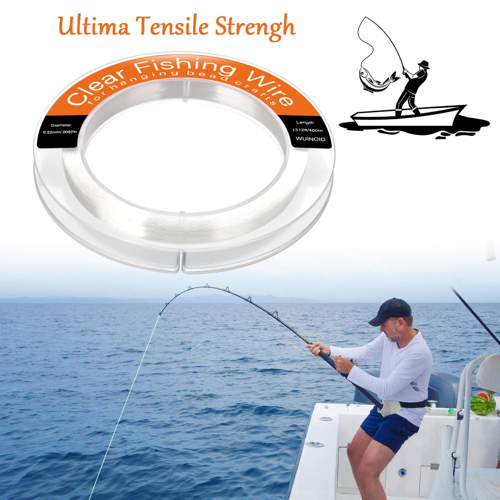 Clear fishing line used to hang balloons