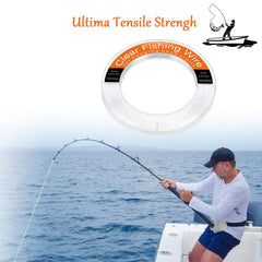 Transparent invisible fishing wire with 0.45 mm diameter