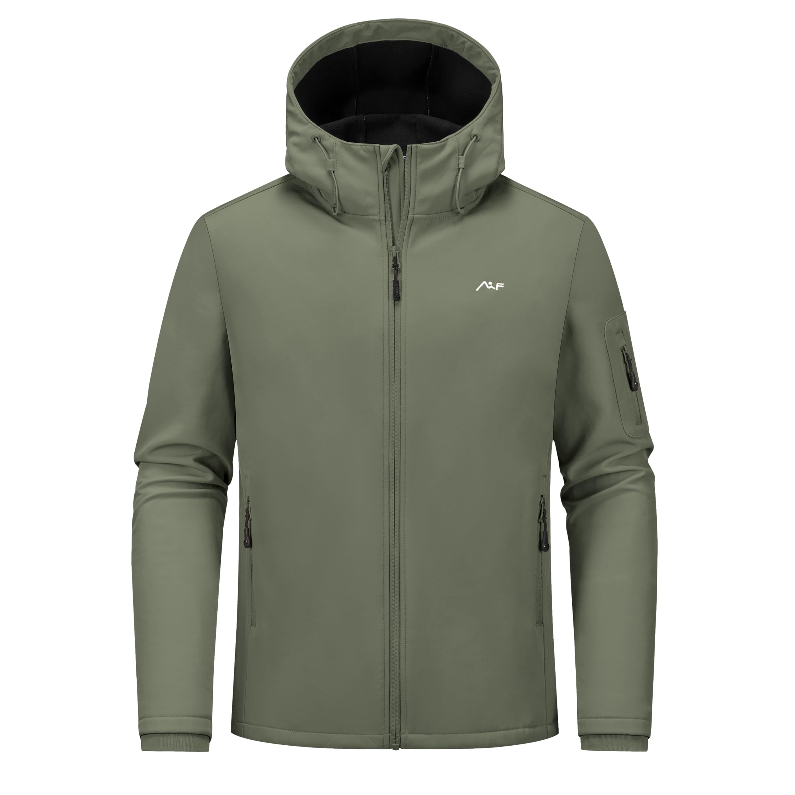 WULFUL softshell stretch fabric movement friendly for running hiking and climbing.