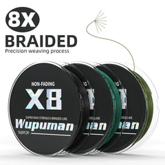 WUPUMAN ultra-thin high-strength fibers deliver impressive tensile strength for big catches.