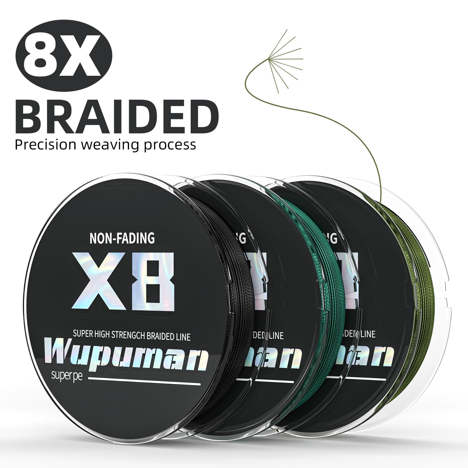 WUPUMAN braided line zero-stretch test illustrates near-zero stretch in action.