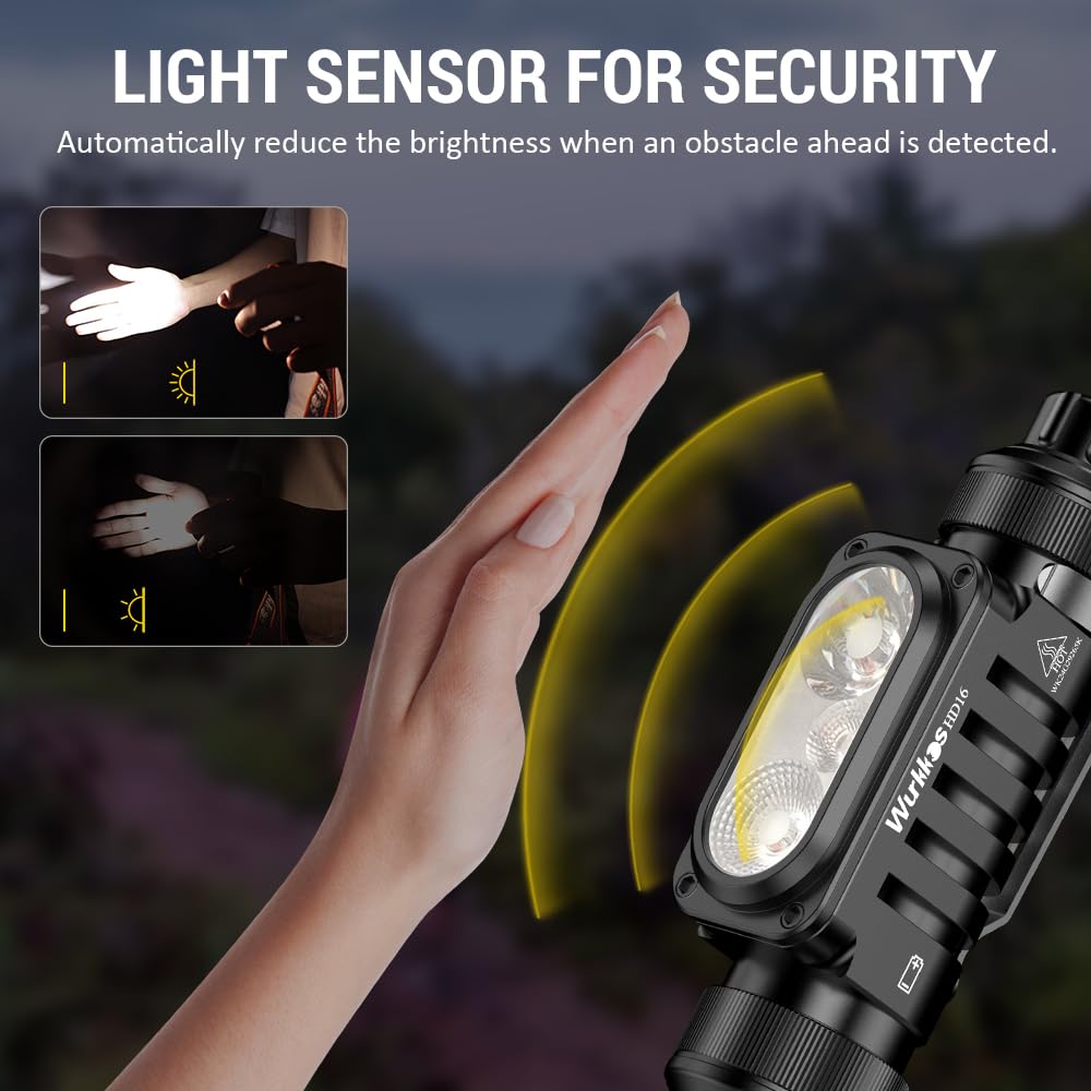 Wurkkos HD16 camping and hiking use for versatile lighting on trails