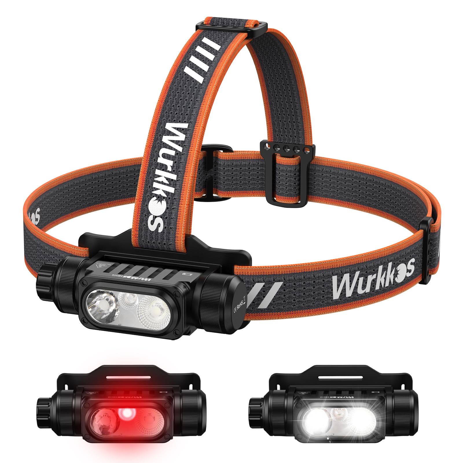 Wurkkos HD16 headlamp beam-throw in action for long-distance visibility during night hikes