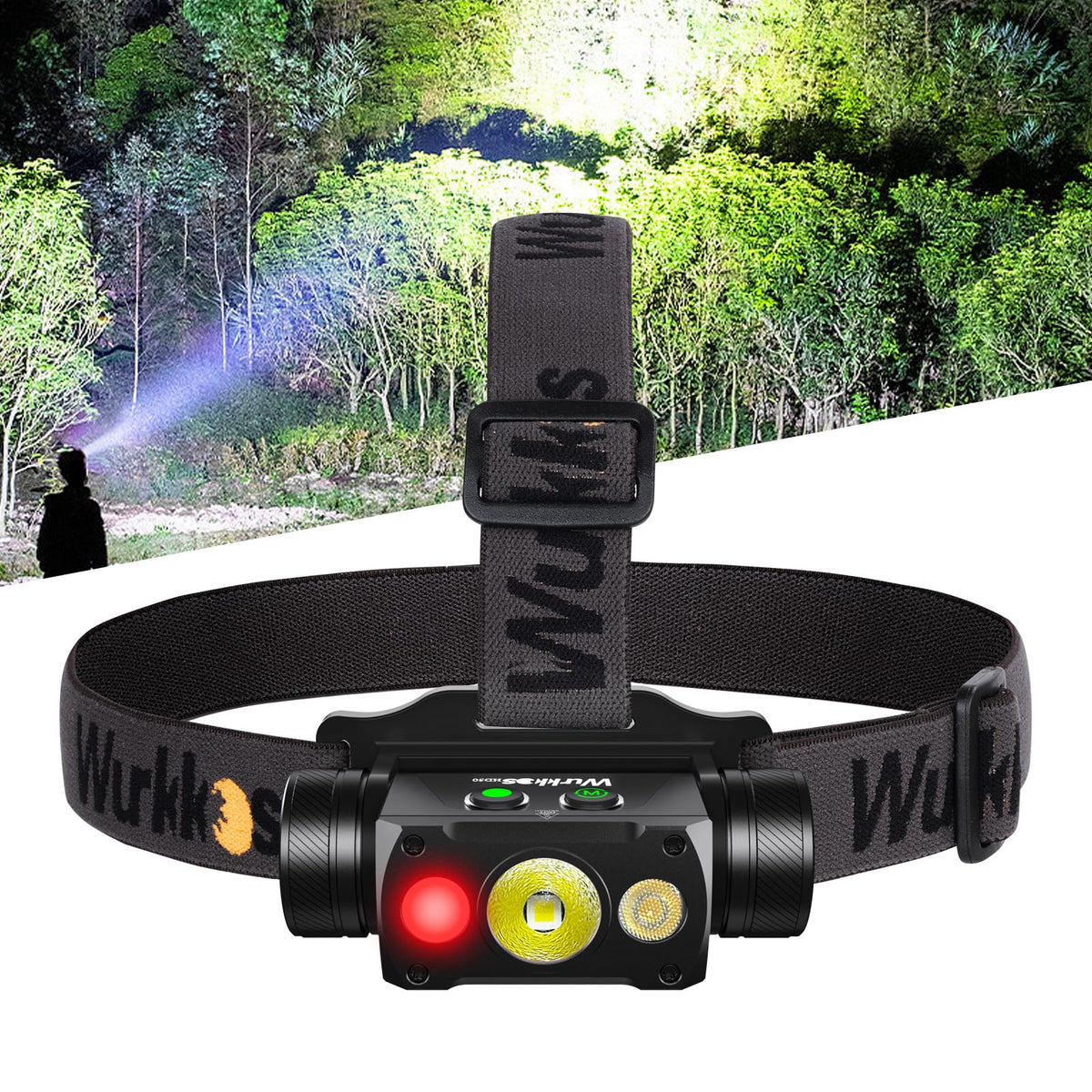 Wurkkos HD50 bright-lumens output for room-wide visibility during camping or repairs.