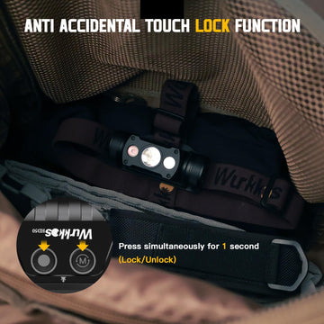 Wurkkos HD50 magnetic-base enables hands-free operation on metal surfaces.