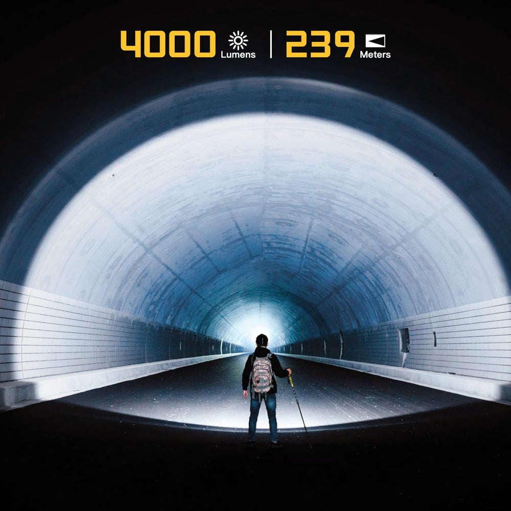 Wurkkos HD50 spotlight-beam targets distant objects with precise focus.