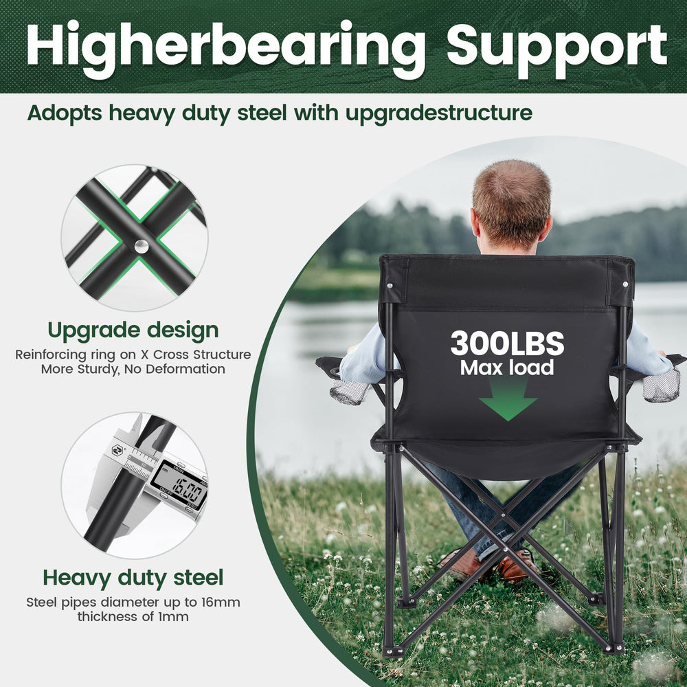 WUROMISE 600D Oxford cloth seat enhances comfort during beach or picnic use.