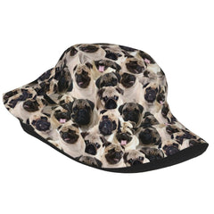 WURTON polyester twill fisherman's cap with pug design for lightweight comfort