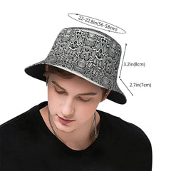 WURTON unisex snake skin hat suits all outfits and activities
