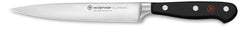 Wüsthof Classic 6-inch Utility Knife blade close-up for precise slicing.