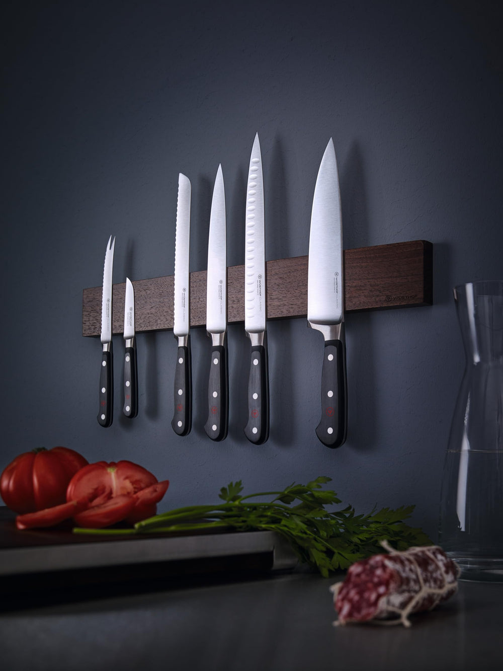Wüsthof Classic 6-inch Utility Knife for mincing herbs precisely.