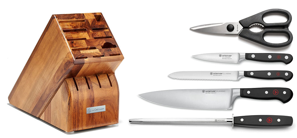 WÜSTHOF Classic paring knife 3.5 inches in focus for precision slicing.