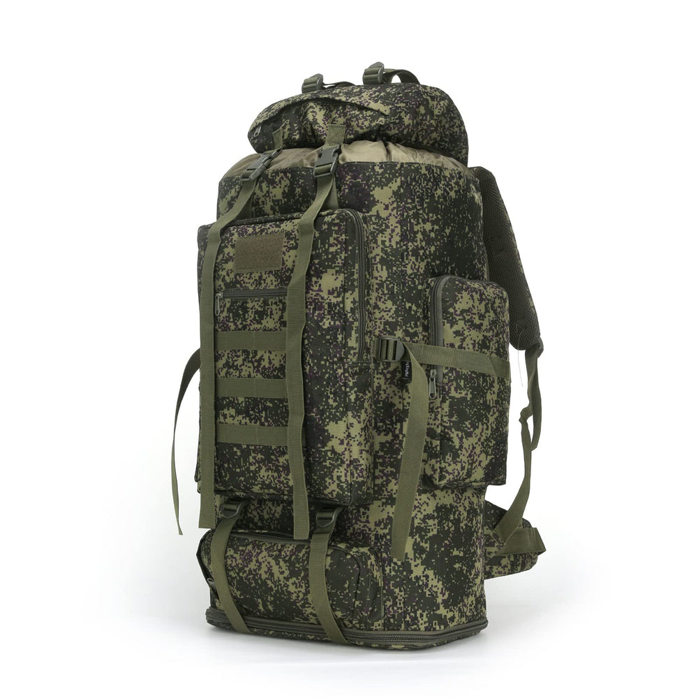 W WINTMING 70L backpack front view ideal for organized gear on weekend hikes.