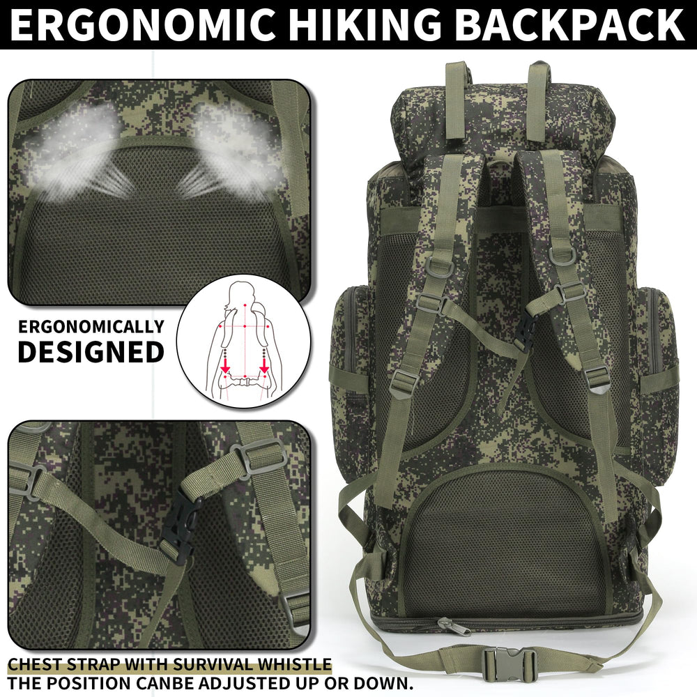 W WINTMING 900D fabric image highlights water resistance and durability for rugged trails.