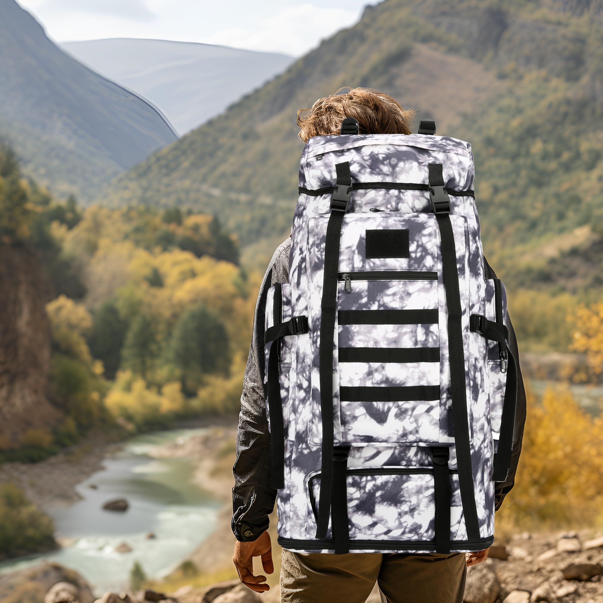 WWINTMING backpack dimensions 34x15.75x10 inches for versatile packing.