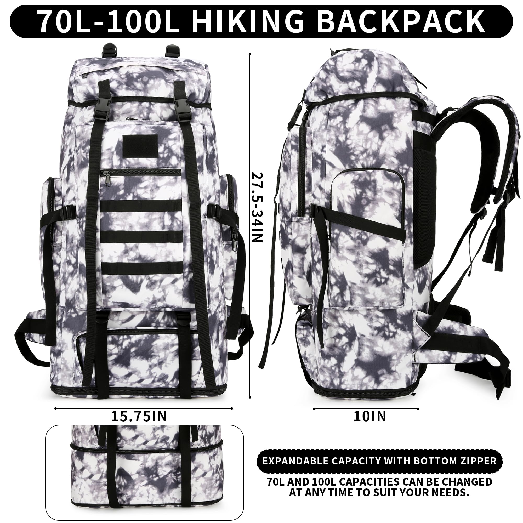 WWINTMING front zip pocket highlights quick-access storage for essentials on trails.