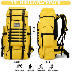 W WINTMING hiking backpack 70L side pockets keep essentials organized on trails