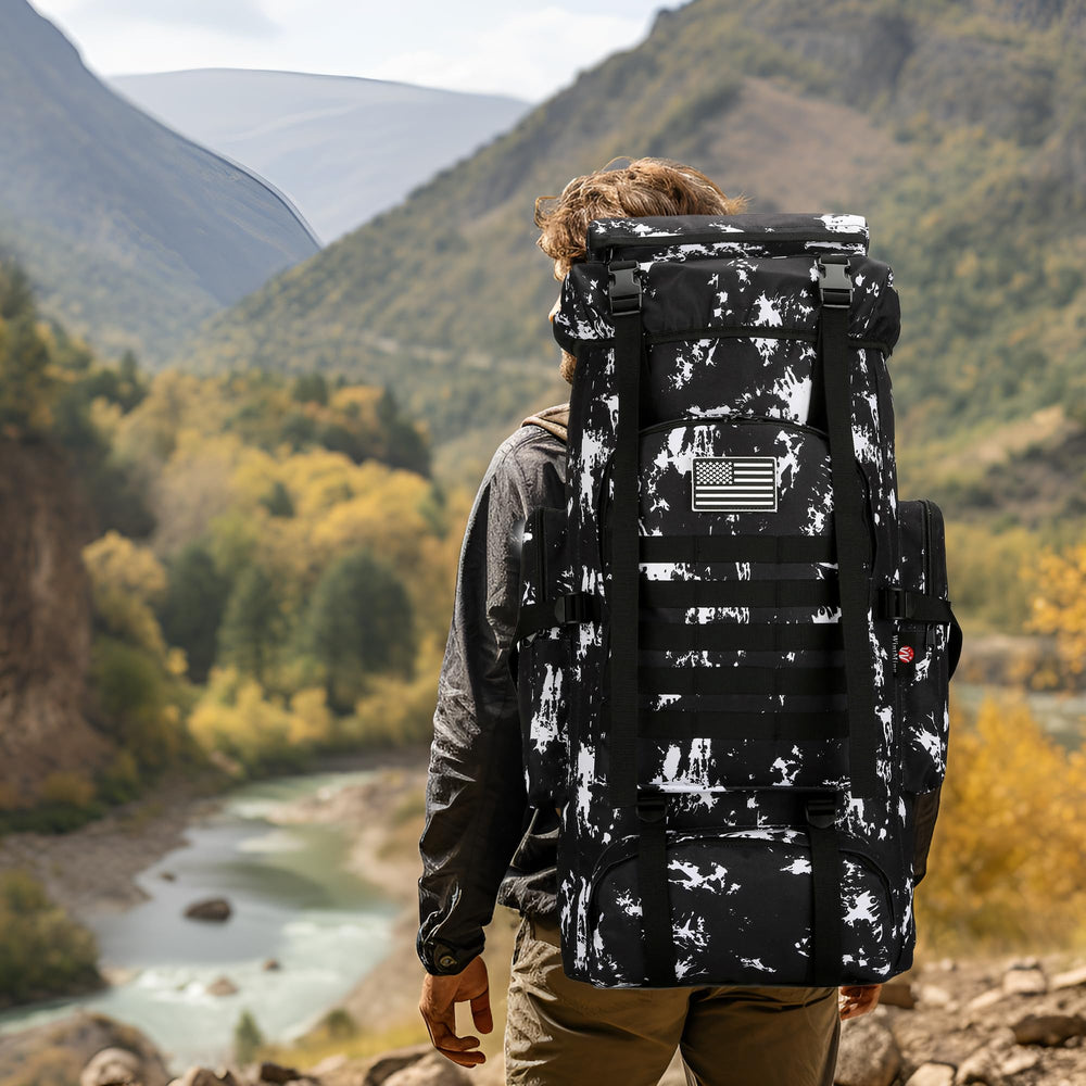 WWINTMING hiking backpack lightweight design weighs 2.86 lb for easy carry.