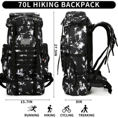 WWINTMING hiking backpack MOLLE system enables modular gear attachment.