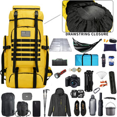 W WINTMING backpack MOLLE system for attaching gear on outdoor adventures